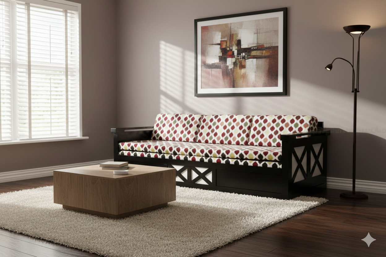 X Sofa Cum Bed 5’x6’3″