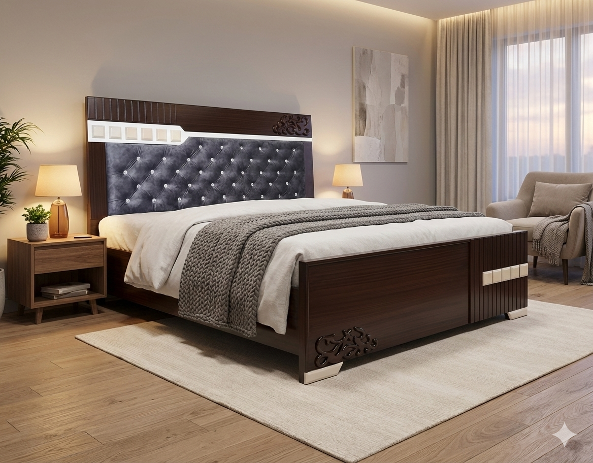 Ivory Cushion Cot 5’x6’6″