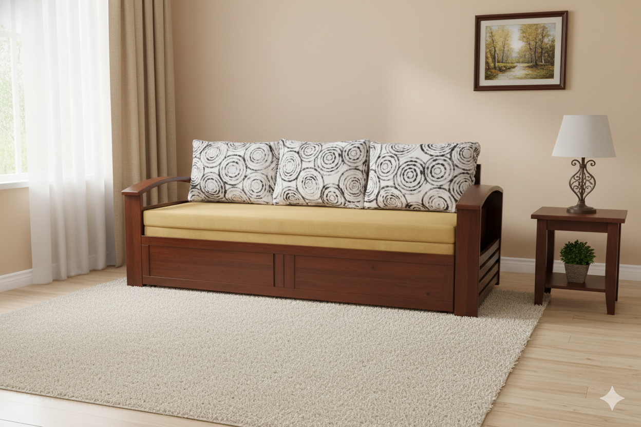 Arc Sofa Cum Bed 5’x6’3″