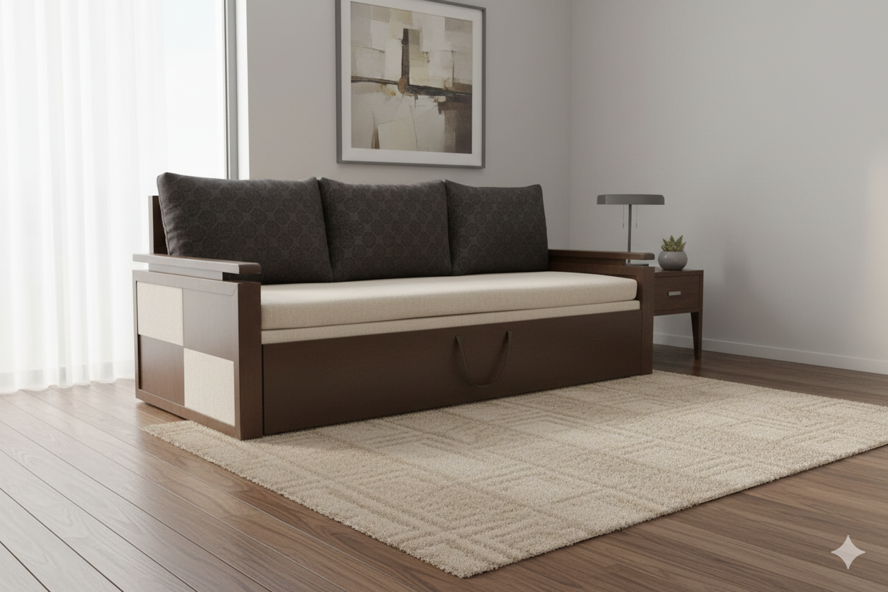 KLD Sofa Cum Bed 5’x6’3″