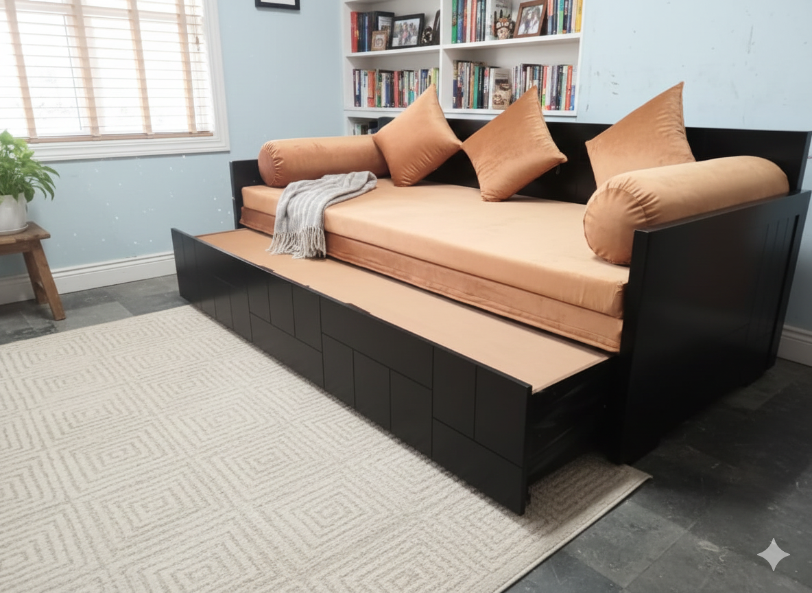 Bolster Sofa Cum Bed 5’x6’3″