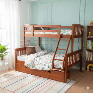 Crown Bunker Cot Bottom: 5'x6'6" Top: 3'x6'6"