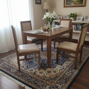 Curve Dining with 4 Chairs