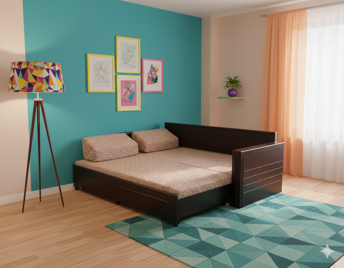 Oxford Sofa Cum Bed 5’x6’3″