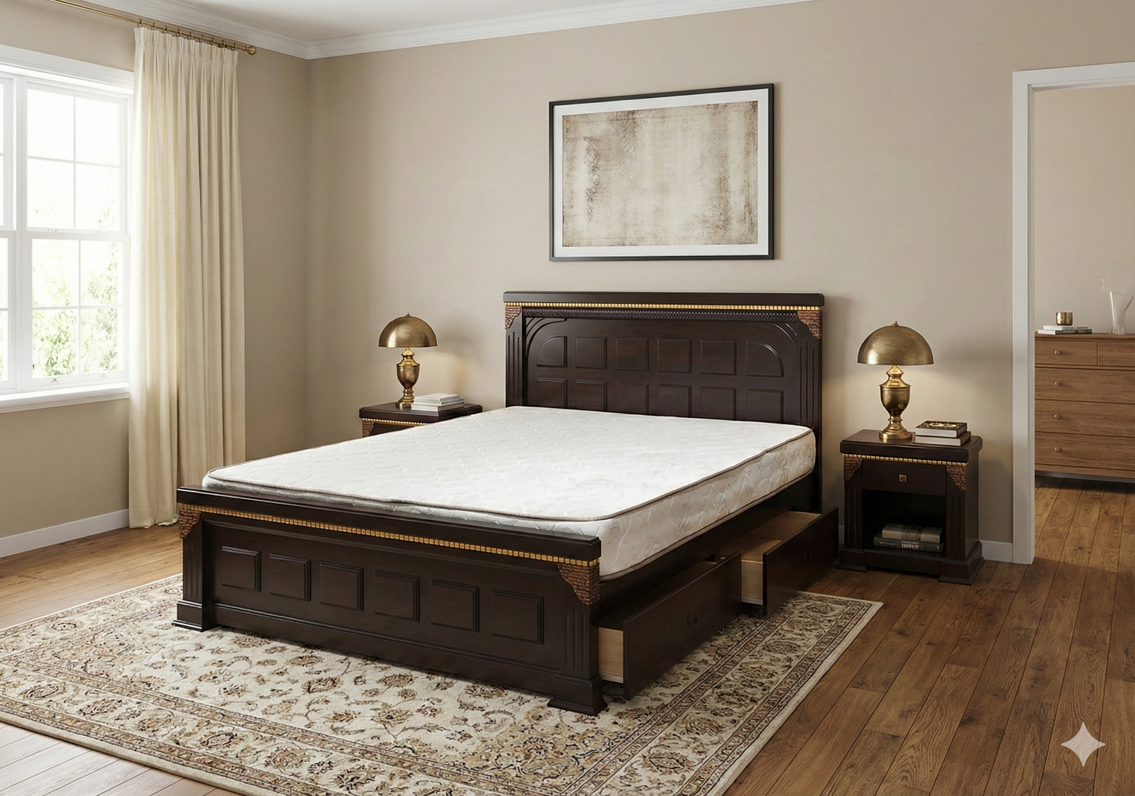 Gold Brick Cot 5’x6’6″