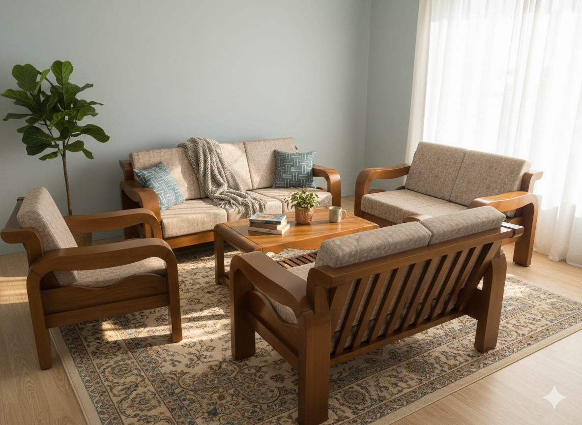 Majestic Sofa Set 3+1+1