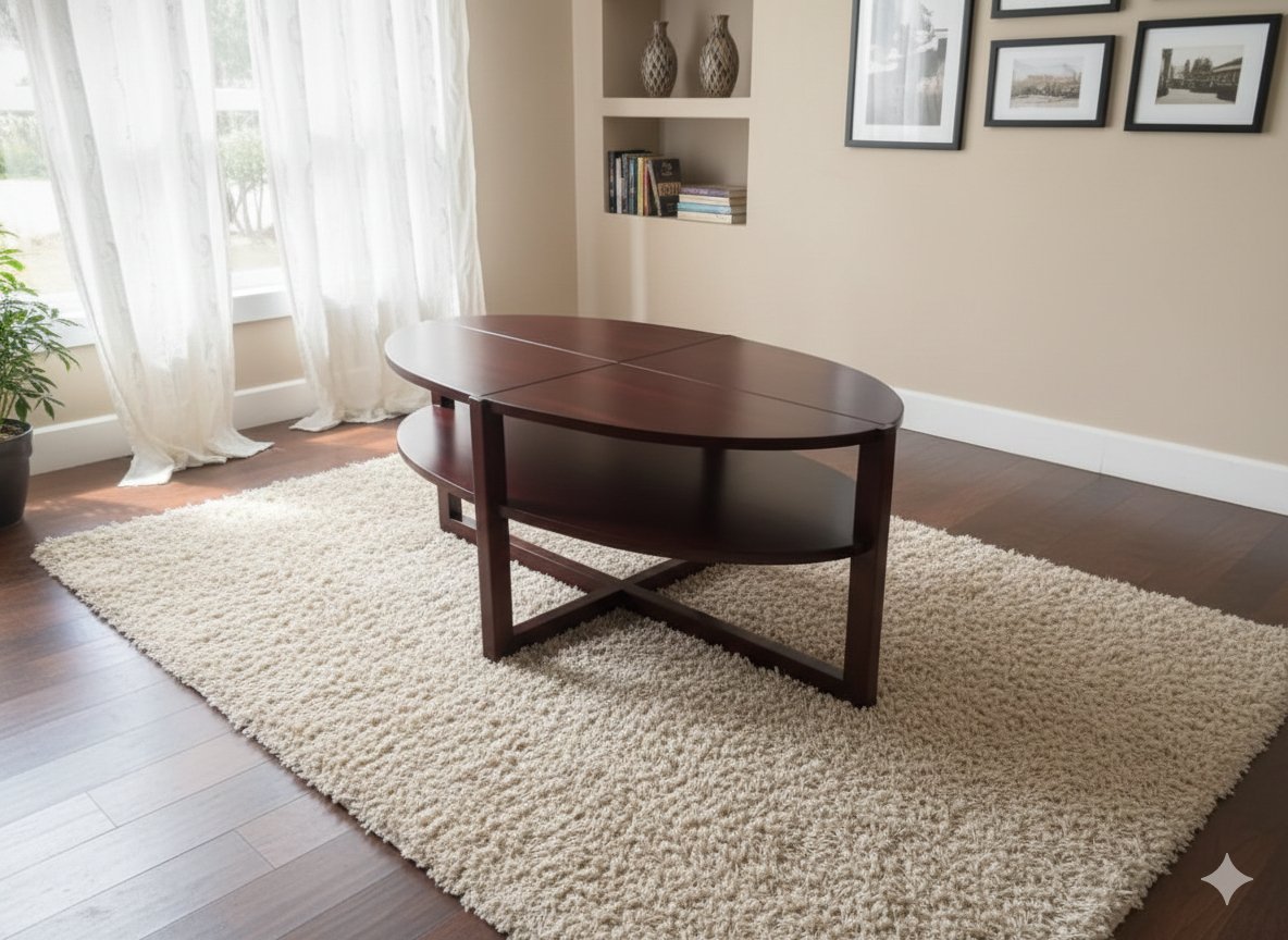 Oval Center Table 3’x1’6″