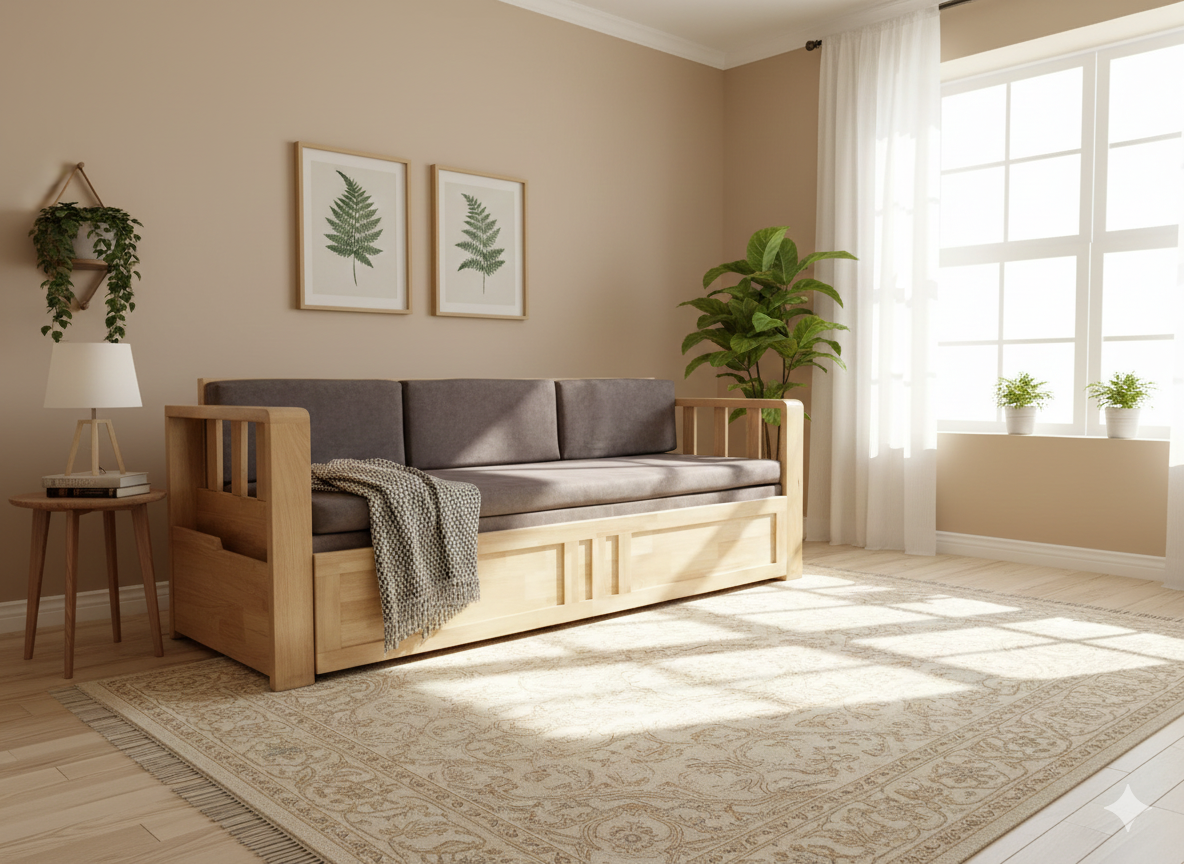 RW Sofa Cum Bed 5’x6’3″