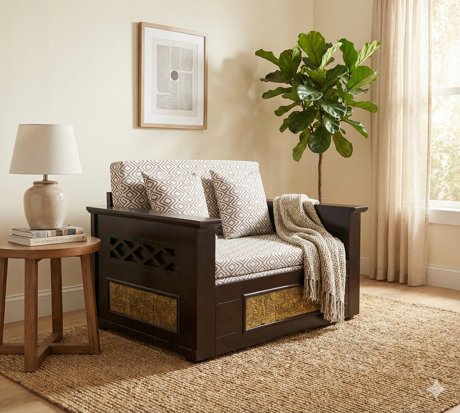 VXX 3Fold Sofa Cum Bed 4’x6′