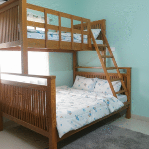 Woody Bunker Cot Bottom: 5'x6'6" Top: 3'x6'6"