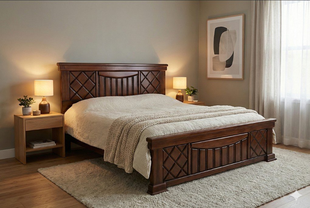 Oak Cot 5’x6’6″